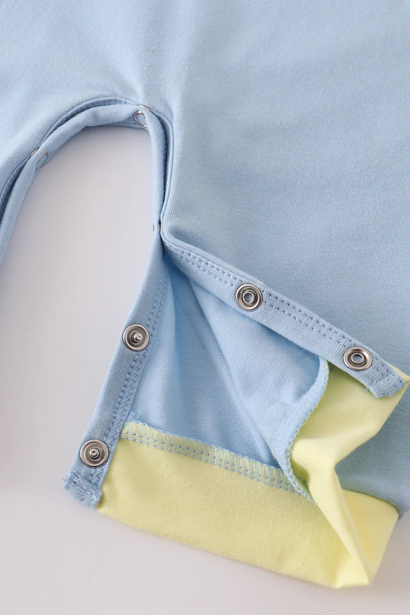 Duck Embroidery Boy Romper