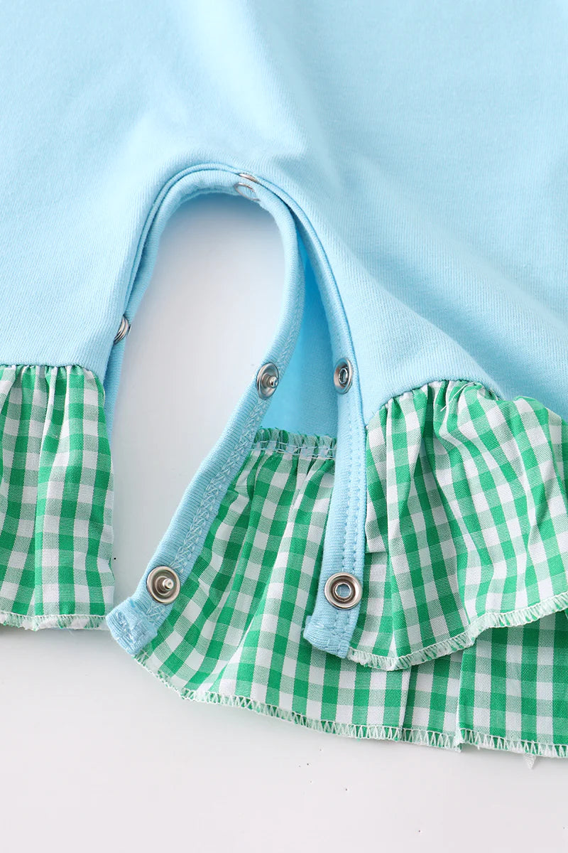 Tractor Embroidery Romper