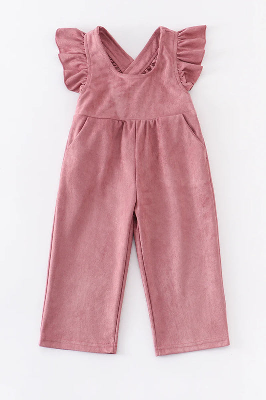 Pink Ruffle Girl Romper