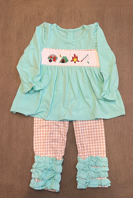 Gone Camping Girls Pants Set