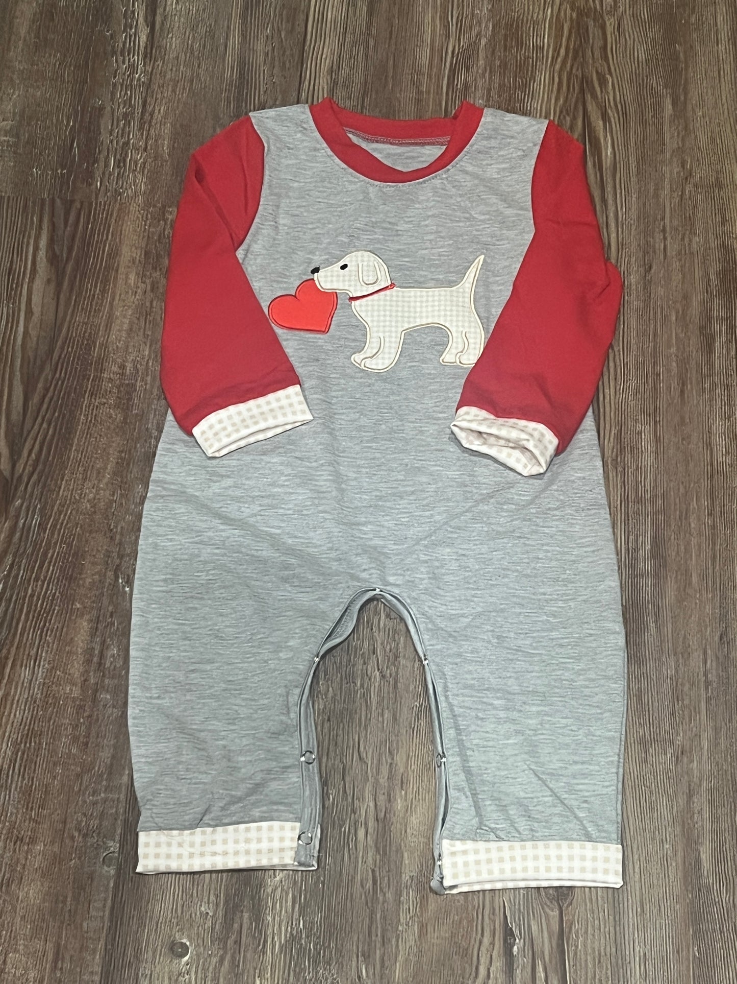 Puppy Love Boy Romper