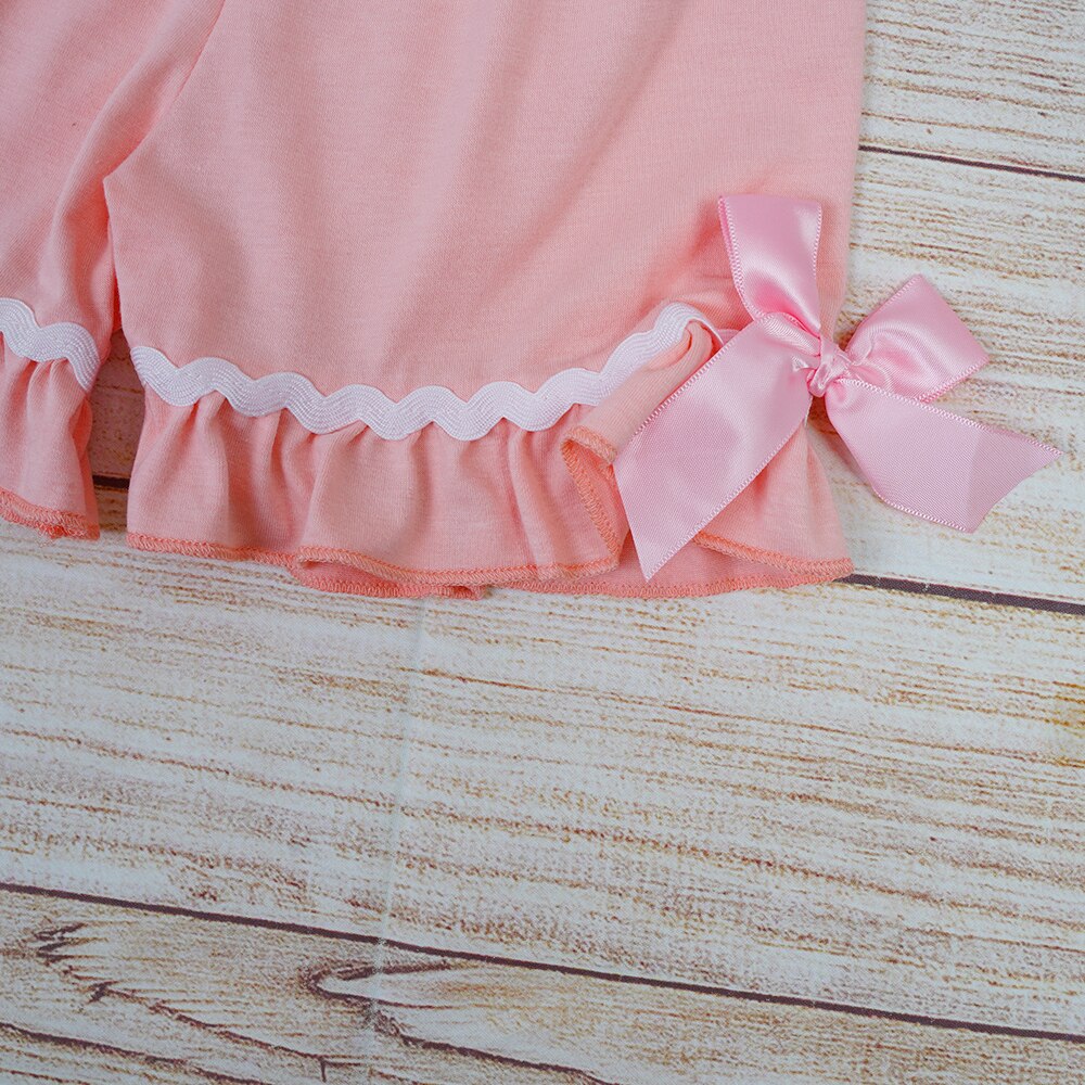 Girls Bunny Tail Shorts Set