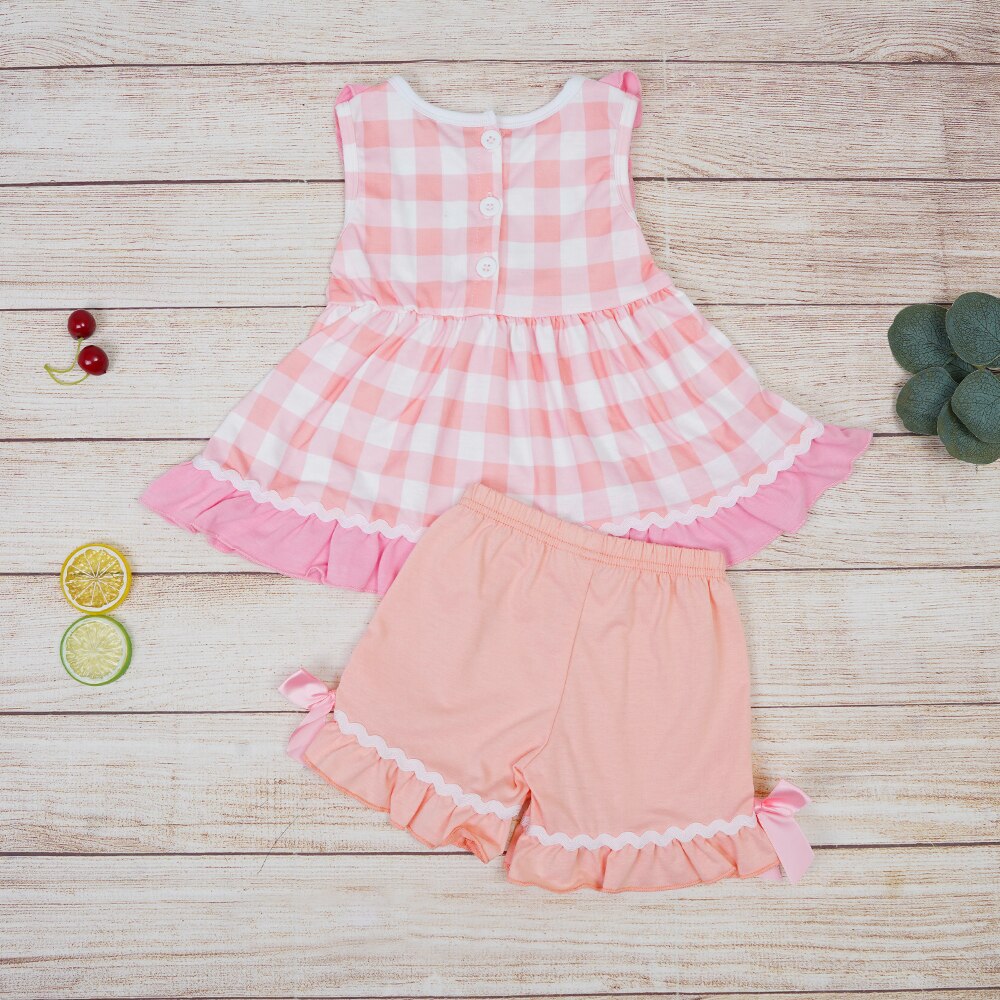 Girls Bunny Tail Shorts Set